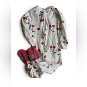 🍒 3/$15 | Sleep & Play PJ Cherry Footies